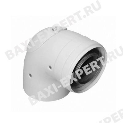 Коаксиальный инспектируемый отвод 90° D60/100 мм KHG71410411-